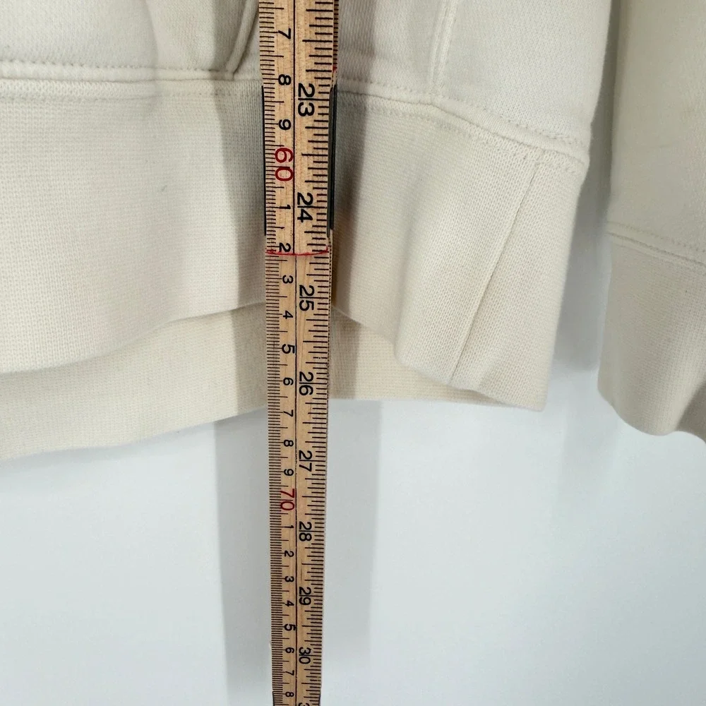 Nike Club Graphic Hoodie Size S Cream Off-White Monstera Plant Shoe Box Pullover